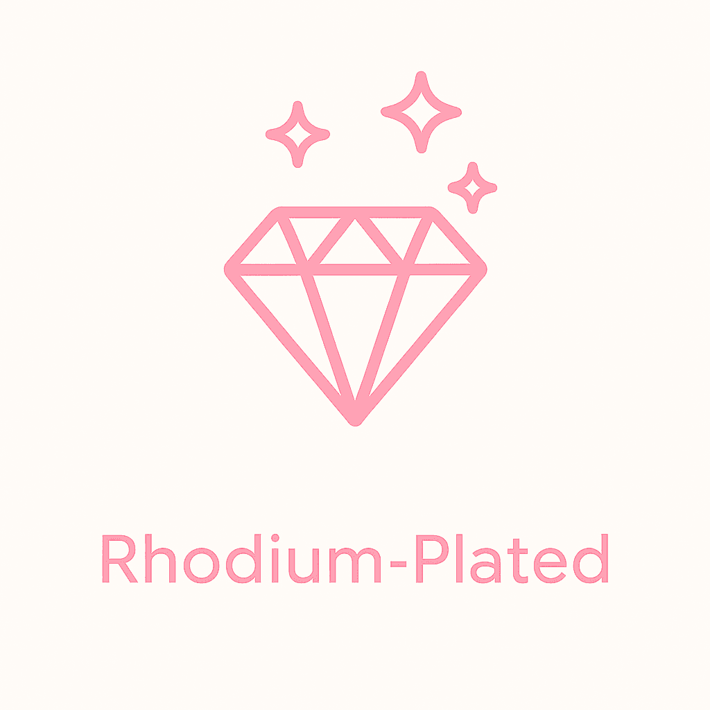Rhodium‑Plated feature