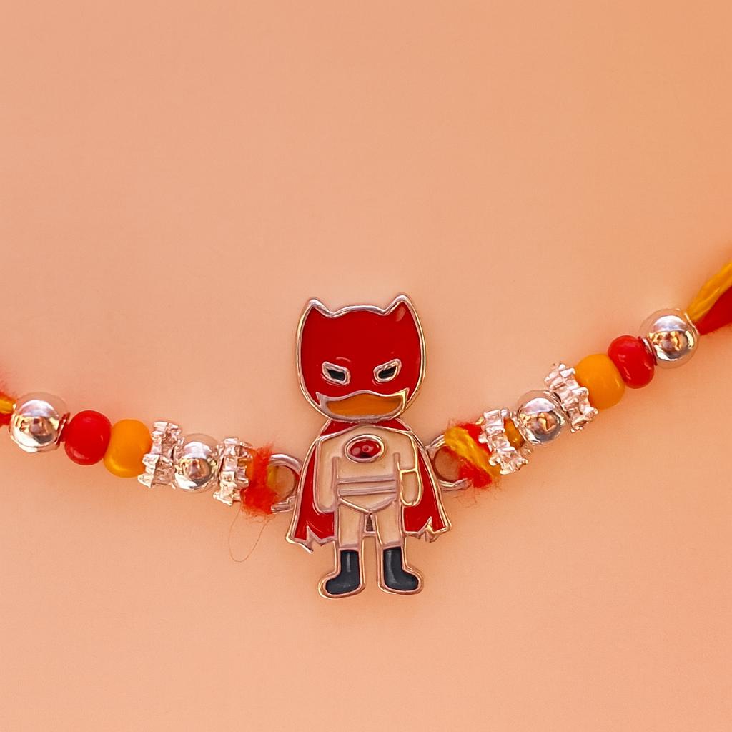 Superhero Kids 925 Pure Silver Rakhi — 925 silver, image 1