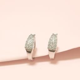 ✨ Shining Hoop Earrings – Elegant Sparkle In Every Curve thumbnail 3