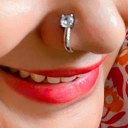 925 Silver Pushable Nose Pin – No Piercing Needed thumbnail 2