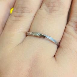 Adjustable 925 Silver Twist Ring With Small Cz Accents – Fits Any Finger thumbnail 2