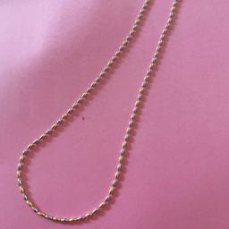 925 Silver Dual-tone Beaded Chain – Unisex thumbnail 2