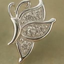 Elegant 925 Silver Butterfly Stud Earrings thumbnail 2