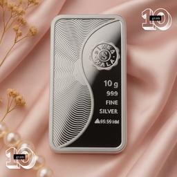 Pure 999 Silver Bar – Banyan Tree Design (10g) | Bis Hallmarked | Premium Mirror Finish thumbnail 2