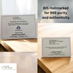 Pure 999 Silver Bar – Banyan Tree Design (10g) | Bis Hallmarked | Premium Mirror Finish thumbnail 3