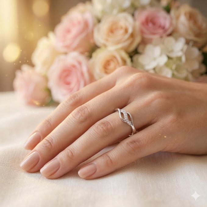 The Ethereal Infinity Band Size 11 — 925 silver, image 1