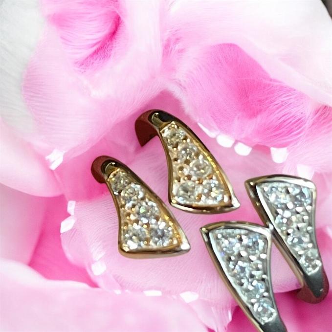 Adjustable Toe Rings In Silver & Rose Gold (1 Set) — 925 silver, image 1