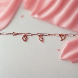 Dual-tone 92.5 Silver Chain Bracelet With Italian Lock thumbnail 1