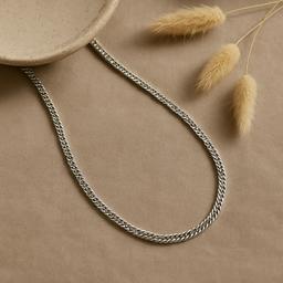 925 Sterling Silver Men's Curb Chain – Rugged & Refined thumbnail 1