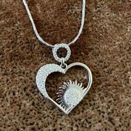 925 Silver Heartshine Pendant Set (without Chain) thumbnail 3