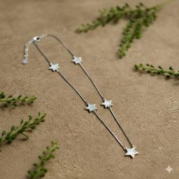 Celestial Sparkle: Five-star Minimalist Necklace thumbnail 1
