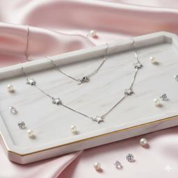Celestial Sparkle: Five-star Minimalist Necklace thumbnail 2