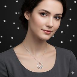 The Classic Sparkle Sterling Silver Necklace thumbnail 2