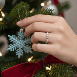 925 Sterling Silver Eternity Ring - Size 11 thumbnail 4