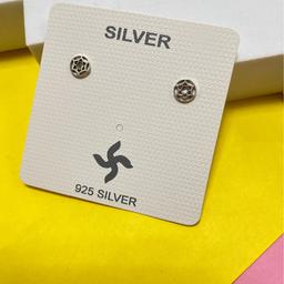 925 Oxidised Silver Geometric Stud Tops – Unisex Everyday Elegance thumbnail 3