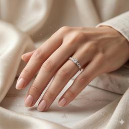 Celestial Sparkle Silver Ring Size :13 thumbnail 2