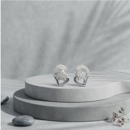 Starlight Heart Silver Studs thumbnail 3