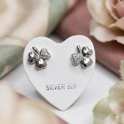 Luck & Luxury: The 925 Silver Clover Studs thumbnail 2